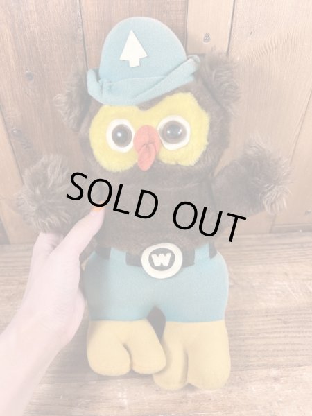 DAKIN社製のウッジーオウルのヴィンテージプラッシュドール