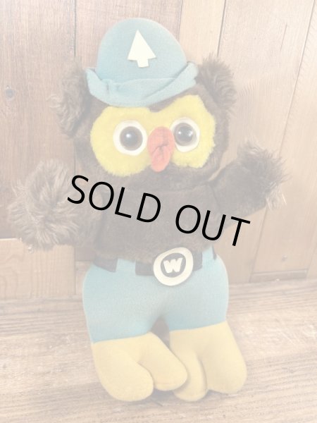 ウッジーオウルのビンテージのぬいぐるみ