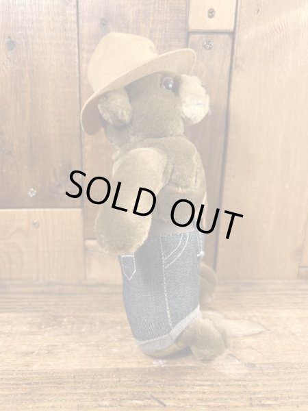 90年代のスモーキーベアのヴィンテージのぬいぐるみ