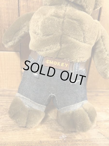 90年代のスモーキーベアのヴィンテージのぬいぐるみ
