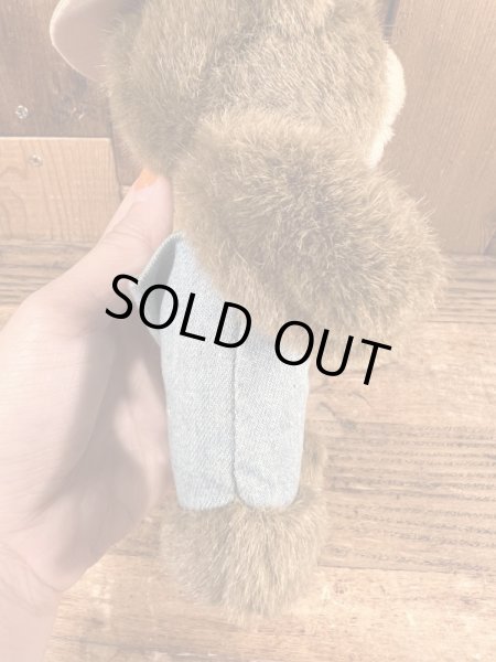 アメリカの森林火災撲滅キャンペーンのPRキャラクターのスモーキーベアのぬいぐるみ