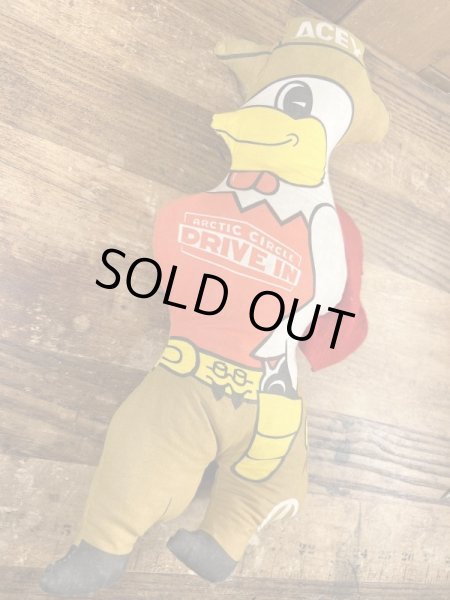 アドバタイジングキャラクターのエーシーバードのビンテージのピロードール