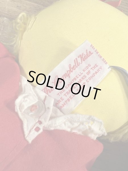 70年代のキャンベルキッズのビンテージのクロスドール