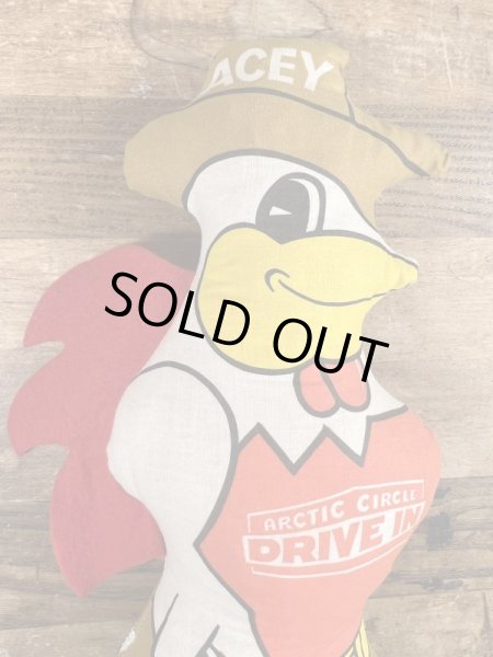 アドバタイジングキャラクターのエーシーバードのビンテージのピロードール