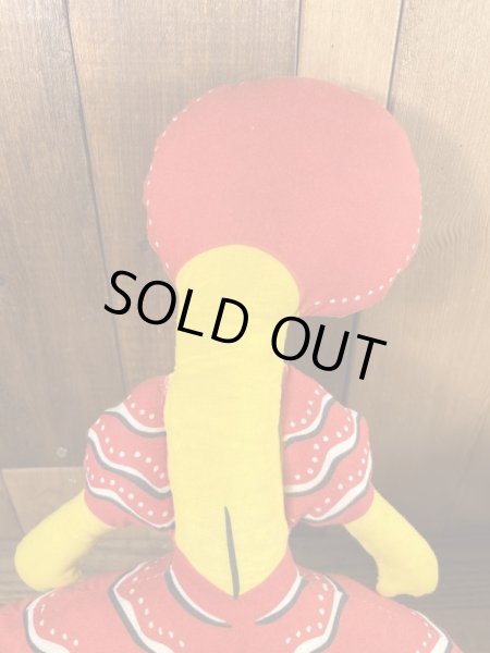 ビンテージのチキータバナナのピロードール