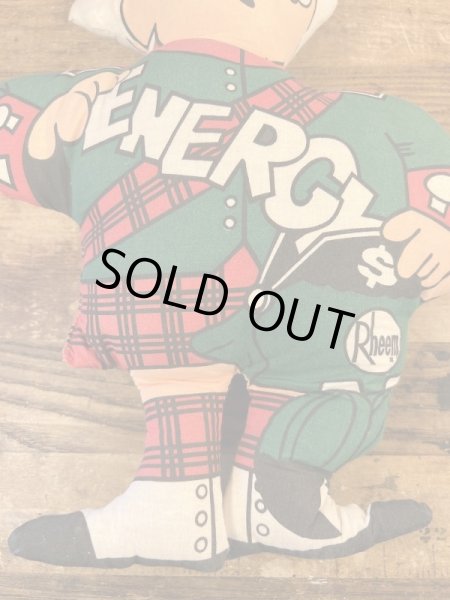 ビンテージの企業キャラクターのぬいぐるみ