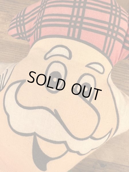 70年代のアドバタイジングキャラクターのビンテージのピロードール