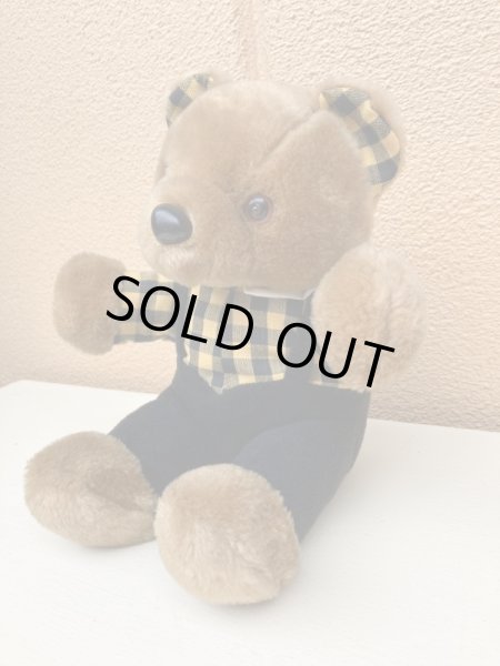 80〜90年代の茶色のクマのぬいぐるみ