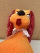 ビンテージ　オレンジワンちゃん　ぬいぐるみ