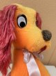 ビンテージ　オレンジワンちゃん　ぬいぐるみ