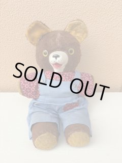 Vintage Rubber Nose Teddy Bear Plush Doll くま ビンテージ