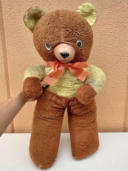 BIGなラバーフェイスのオールドテディベア