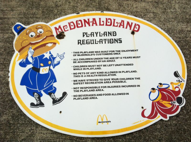 1998 アメリカ マクドナルド 店舗 ディスプレイ しする バナー