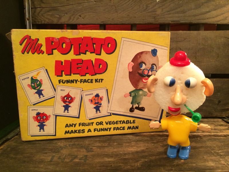 Mr Potato Head Funny Face Kit ビンテージ ポテトヘッド 50年代 ファニーフェイス トイ Toy おもちゃ ヴィンテージ Vintage Animation Character アニメーション系キャラクター Mr Potato Head ポテトヘッド 系 Stimpy Vintage Collectible Toys スティンピー