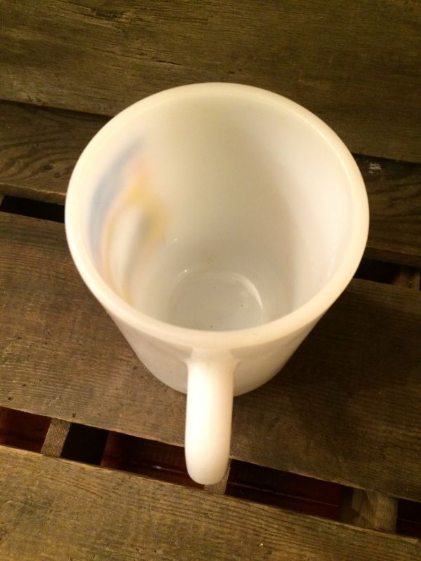 Fire King Snoopy Mug Four President No 4 ビンテージ スヌーピー ファイヤーキング プレジデント 9オンス マグカップ ミルクガラス キッチンウェア アンカーホッキング アメリカ雑貨 ヴィンテージ 80年代 Animation Character アニメーション系キャラクター Snoopy