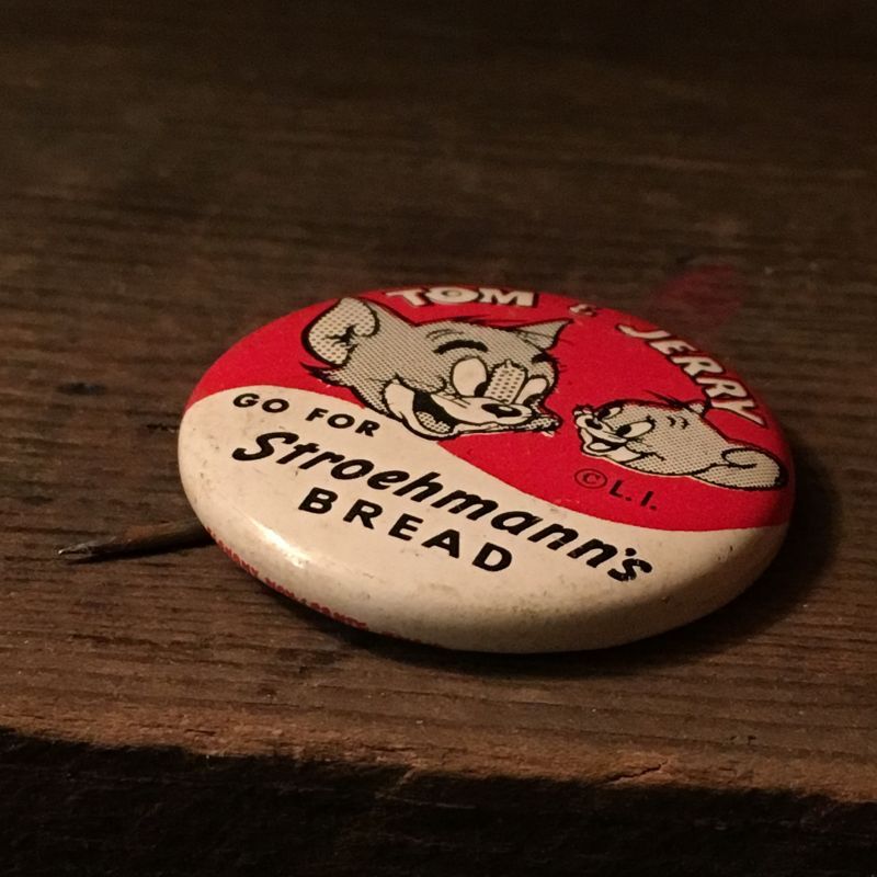 Tom  Jerry Tin Badge ビンテージ トムとジェリー トムジェリー バッチ 缶バッジ アメリカ雑貨 ヴィンテージ  60年代｜Animation Character(アニメーション系キャラクター)-Warner,Cartoon(ワーナー、カートゥーン)系｜STIMPY(Vintage  Collectible Toys）スティンピー ...