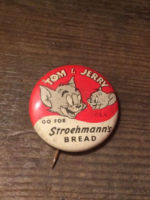 Tom & Jerry Tin Badge ビンテージ トムとジェリー トム&ジェリー