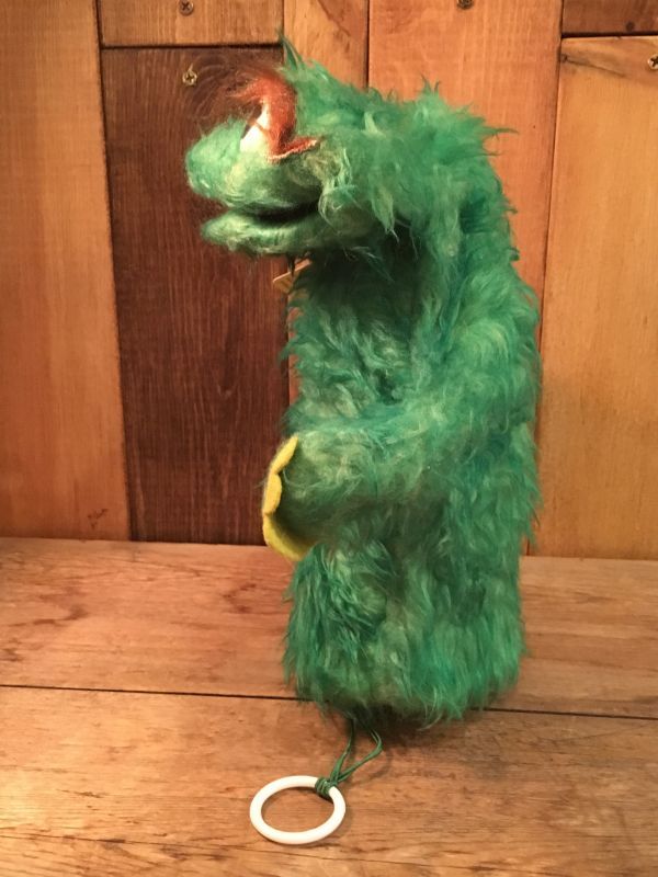 70 S Sesame Street Oscar Puppet Doll ビンテージ ジムヘンソン セサミストリート オスカー パペット ドール ぬいぐるみ ヴィンテージ 70年代 Animation Character アニメーション系キャラクター Jim Henson Sesame Street ジムヘンソン セサミストリート 系 Stimpy