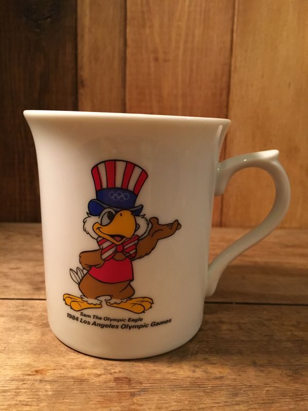80 S Sam The Olympic Vintage Mug ビンテージ オリンピック キャラクター イーグルサム 陶器製 マグカップ 80年代 ヴィンテージ Stimpy Vintage Collectible Toys スティンピー ビンテージ コレクタブル トイズ