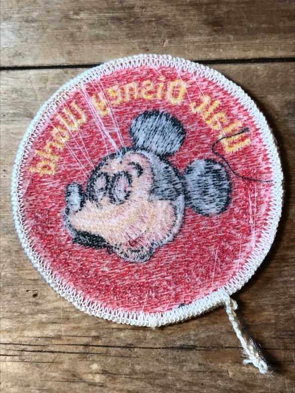 Disney Vintage Patch ビンテージ ディズニー 刺繍 ワッペン ミッキー