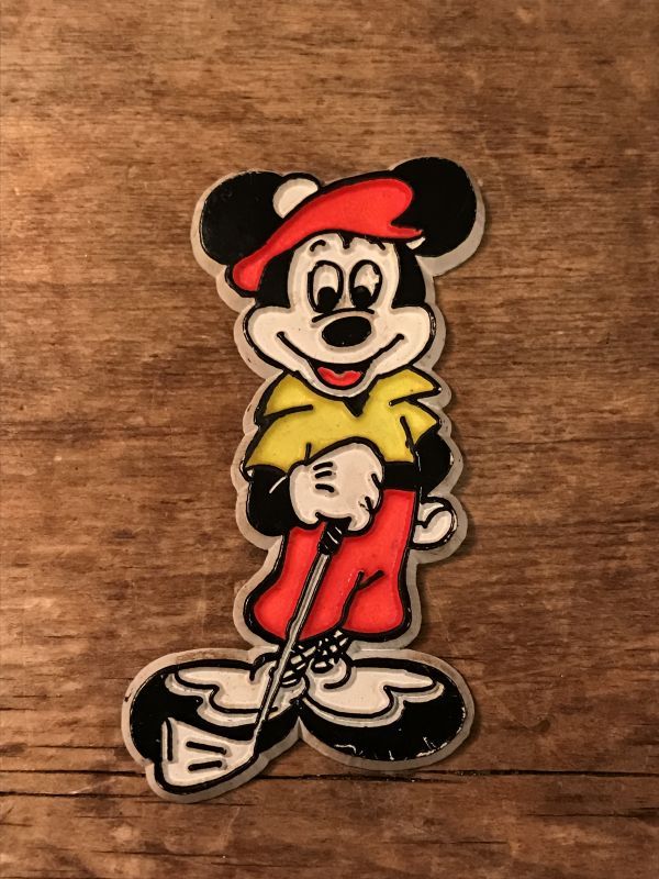 Disney Vintage Magnet ビンテージ ディズニー エンボス マグネット ミッキーマウス 70年代 ヴィンテージ Stimpy Vintage Collectible Toys スティンピー ビンテージ コレクタブル トイズ