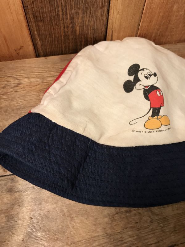 Mickey Mouse Hat ビンテージ ディズニー ミッキーマウス 帽子 ハット アメリカ雑貨 ヴィンテージ 70年代 Stimpy Vintage Collectible Toys スティンピー ビンテージ コレクタブル トイズ