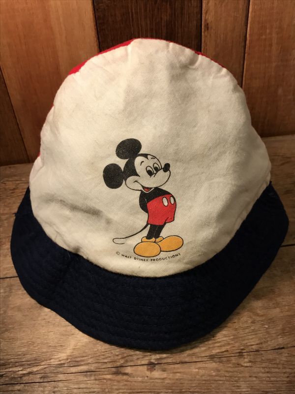 Mickey Mouse Hat ビンテージ ディズニー ミッキーマウス 帽子 ハット アメリカ雑貨 ヴィンテージ 70年代 Stimpy Vintage Collectible Toys スティンピー ビンテージ コレクタブル トイズ