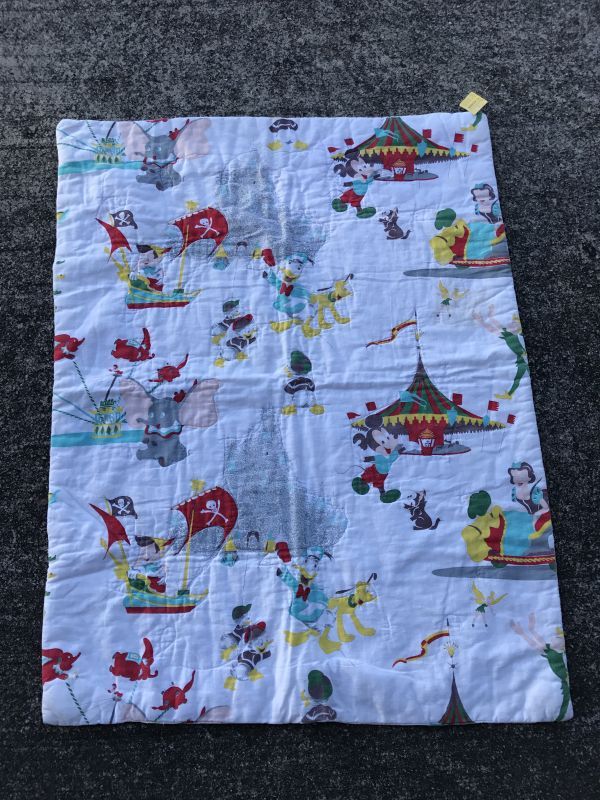 Disney Vintage Baby bedding ビンテージ ディズニー 赤ちゃん布団 ベビーブランケット ミッキーマウス 白雪姫 ピノキオ  ダンボ ドナルドダック プルート 60年代 ヴィンテージ - STIMPY(Vintage Collectible Toys）スティンピー(ビンテージ  コレクタブル トイズ）