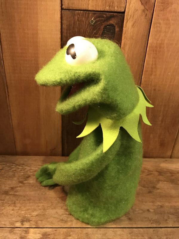 70 S Sesame Street Kermit The Frog Puppet Doll ビンテージ フィッシャープライス セサミストリート ジムヘンソン マペッツ カーミット ハンドパペット 70年代 ヴィンテージ Stimpy Vintage Collectible Toys スティンピー ビンテージ コレクタブル トイズ