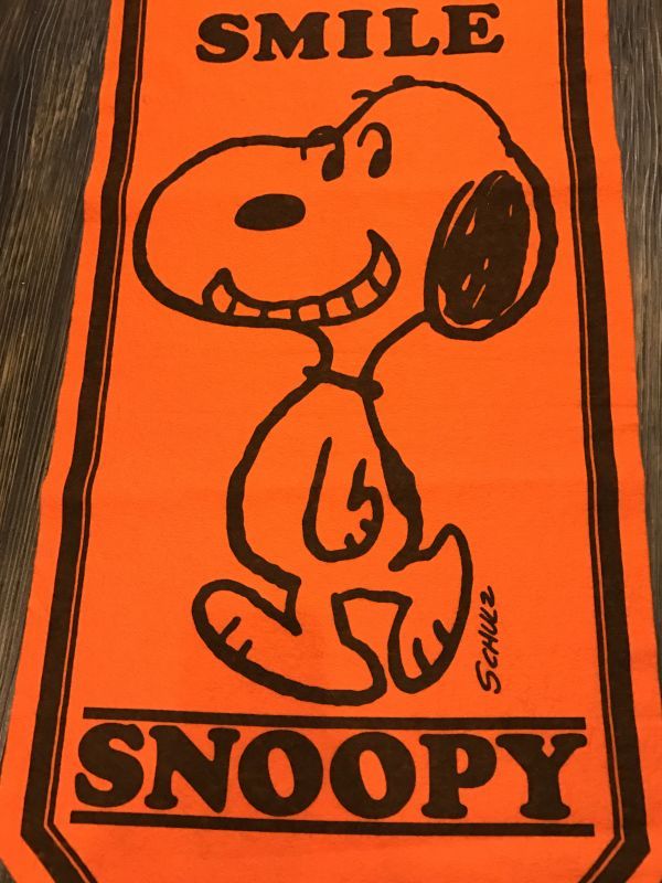 Peanuts Pennant Snoopy ビンテージ スヌーピー ピーナッツ ペナント フェルト アメリカ雑貨 ヴィンテージ 60年代 Stimpy Vintage Collectible Toys スティンピー ビンテージ コレクタブル トイズ