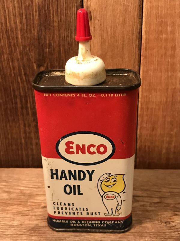 Vintage ENCO ESSO ビンテージ エッソ エンコ オイルドロップ ビンテージ オイル缶 ハンディオイル 50〜60年代 ヴィンテージ -  STIMPY(Vintage Collectible Toys）スティンピー(ビンテージ コレクタブル トイズ）