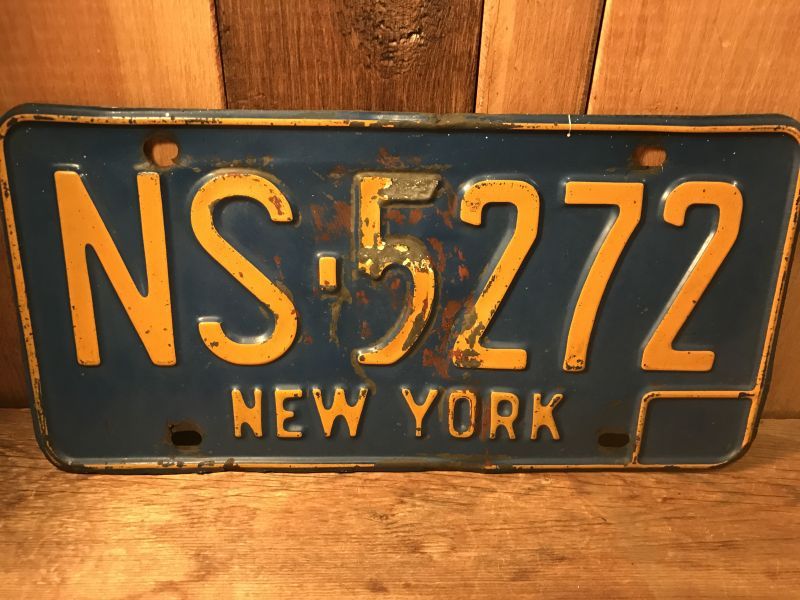 New York Vintage LICENSE PLATES ビンテージ ニューヨーク アメリカ 