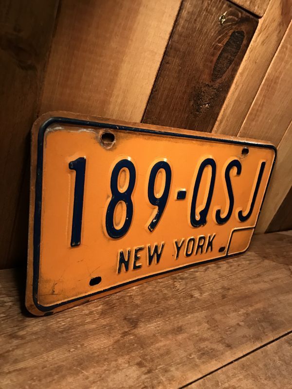 New York Vintage LICENSE PLATES ビンテージ ニューヨーク アメリカ