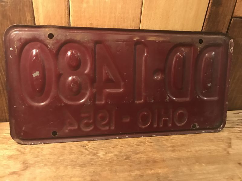 50's OHIO Vintage LICENSE PLATES ビンテージ オハイオ州 アメリカ
