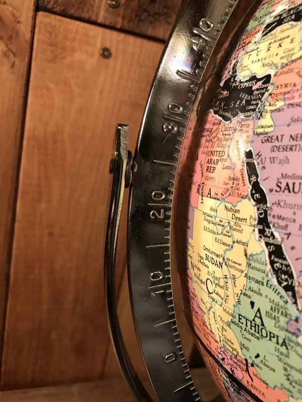 VIntage REPLOGLE Globe Black Ocean ビンテージ 地球儀 ブラック