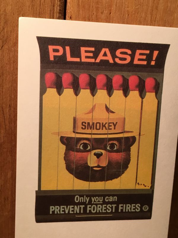 Smokey Bear スモーキーベア アドバタイジング 企業キャラクター しおり Stimpy Vintage Collectible Toys スティンピー ビンテージ コレクタブル トイズ