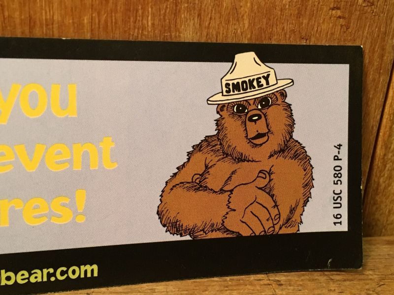 Smokey Bear スモーキーベア アドバタイジング 企業キャラクター しおり Stimpy Vintage Collectible Toys スティンピー ビンテージ コレクタブル トイズ