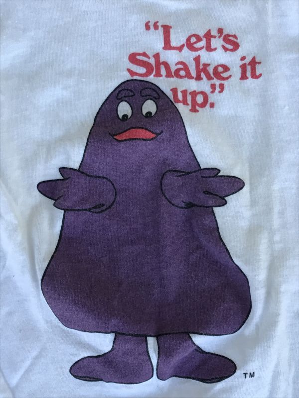 Macdonald Grimace Kids ビンテージ マクドナルド グリマス キッズサイズ Tシャツ 80年代 ヴィンテージ Stimpy Vintage Collectible Toys スティンピー ビンテージ コレクタブル トイズ