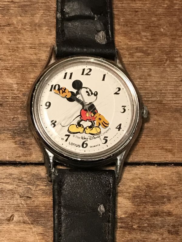 Disney Vintage Mickey Mouse Watch ビンテージ ローラス ミッキーマウス 腕時計 ヴィンテージ Stimpy Vintage Collectible Toys スティンピー ビンテージ コレクタブル トイズ