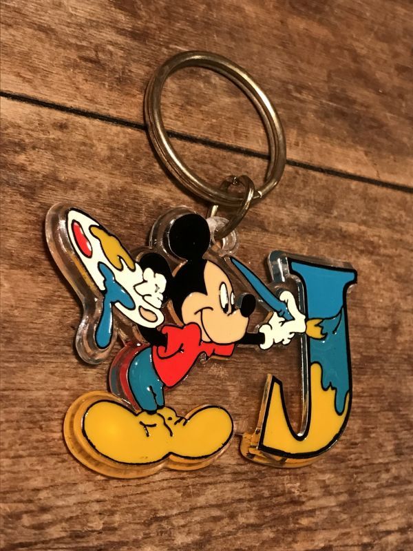 Disney Vintage Mickey Mouse Keychain ビンテージ ディズニー ミッキーマウス キーホルダー 80年代 ヴィンテージ Stimpy Vintage Collectible Toys スティンピー ビンテージ コレクタブル トイズ