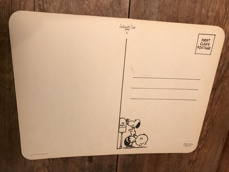 Snoopy Vintage Post Cards ビンテージ スヌーピー ピーナッツ ライナス ポストカード 60年代 ヴィンテージ Stimpy Vintage Collectible Toys スティンピー ビンテージ コレクタブル トイズ