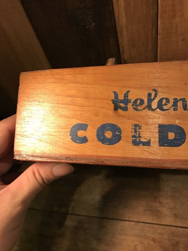 Vintage Box Helene Curtis Cold Wave ビンテージ 企業 木箱