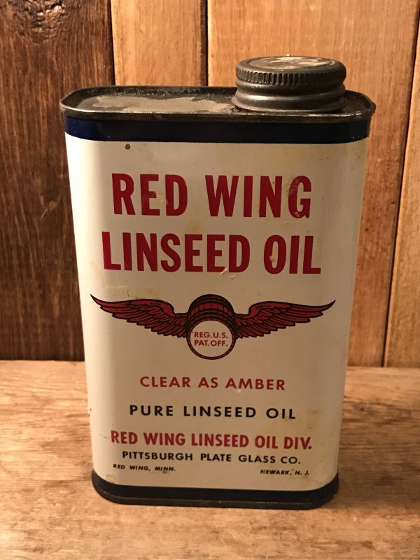 RED WING LINSEED OIL Tin Can ビンテージ レッドウィング オイル缶