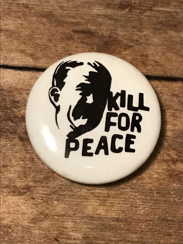 Kill For Peace Can Badge ビンテージ 缶バッジ ファッグス 60年代
