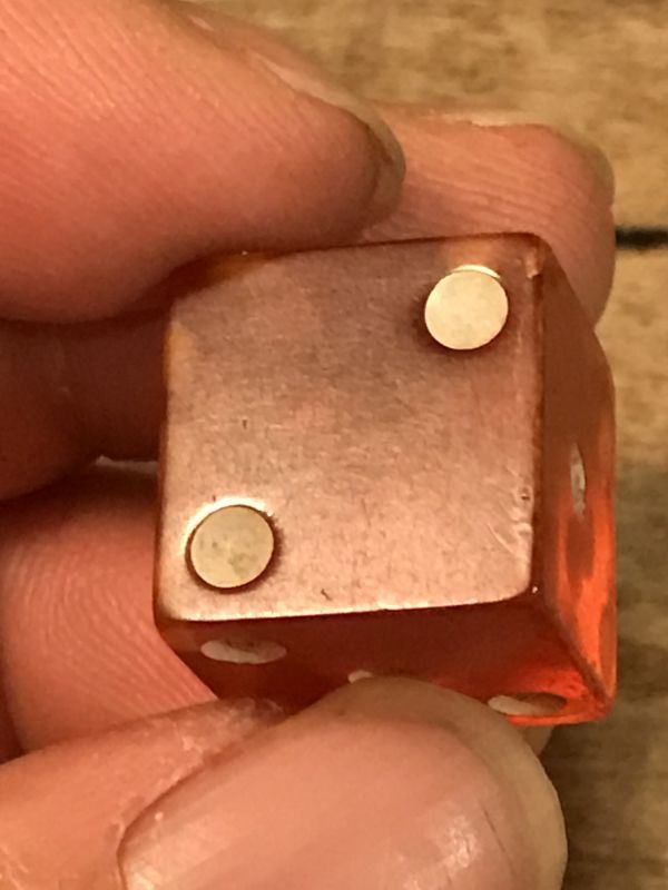 Bakelite Red Dice ビンテージ ダイス サイコロ ベークライト カジノ
