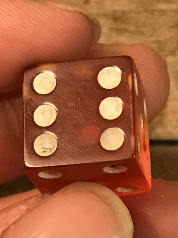 Bakelite Red Dice ビンテージ ダイス サイコロ ベークライト カジノ