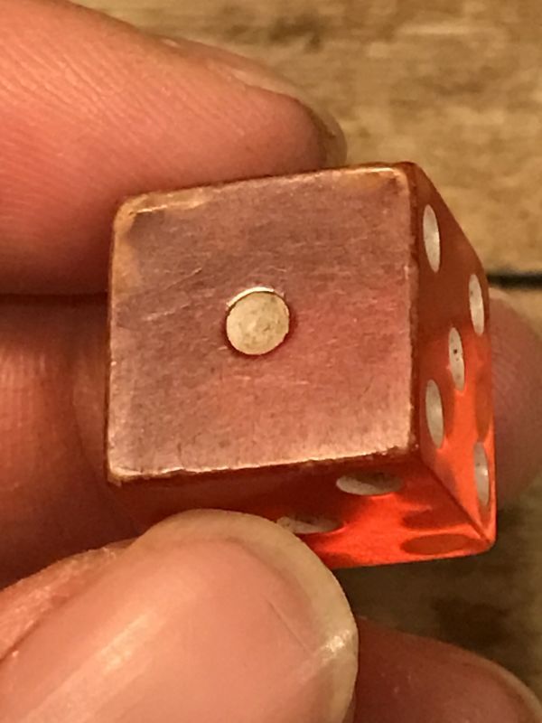 Bakelite Red Dice ビンテージ ダイス サイコロ ベークライト カジノ
