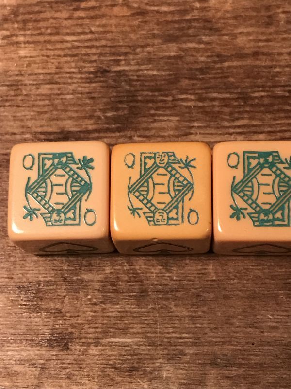 完成品 ヴィンテージ☆ポーカーゲームダイス／Real Hide England | www