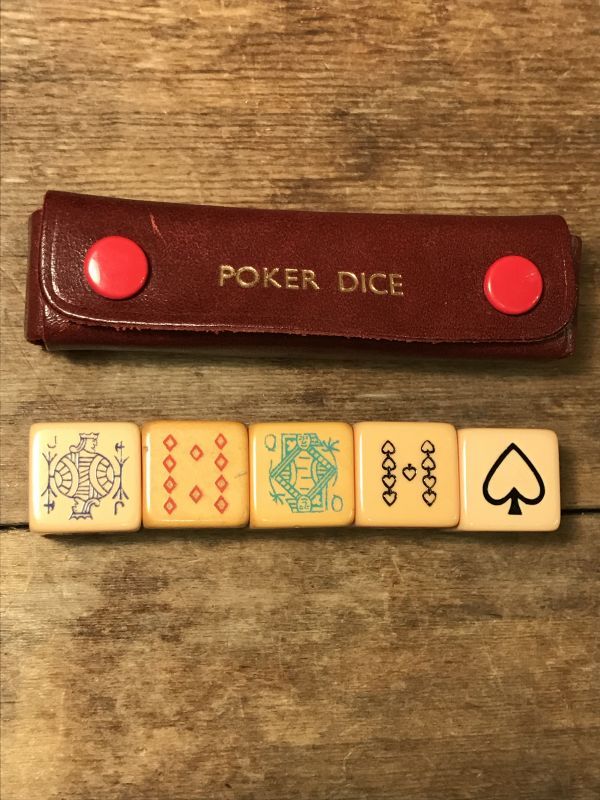 完成品 ヴィンテージ☆ポーカーゲームダイス／Real Hide England | www