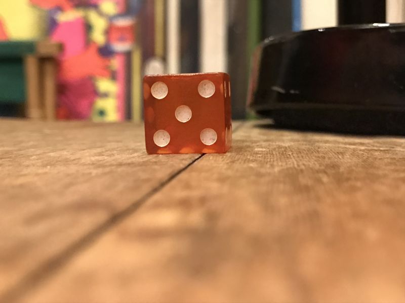 Bakelite Red Dice ビンテージ ダイス サイコロ ベークライト カジノ